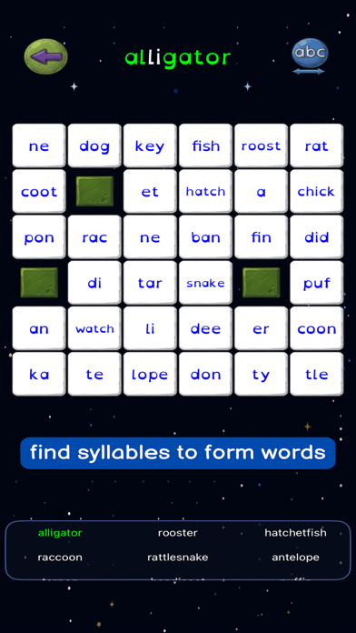 Syllable Word Search - School Screenshot 2 of 8