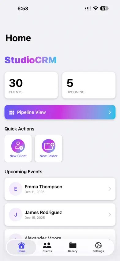 Studio CRM screenshot 1