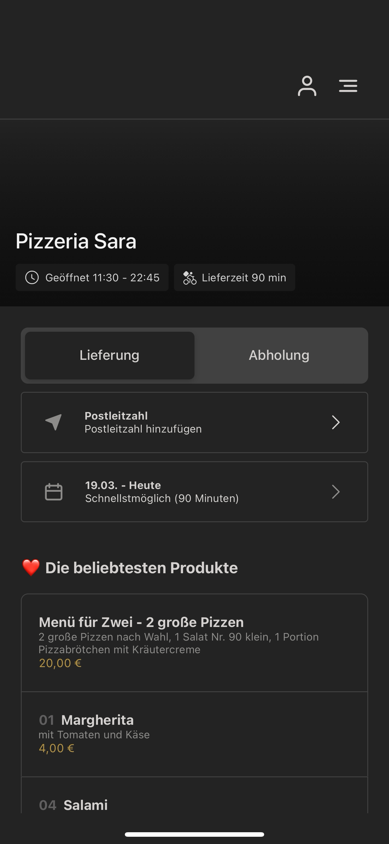 Pizzeria Sara