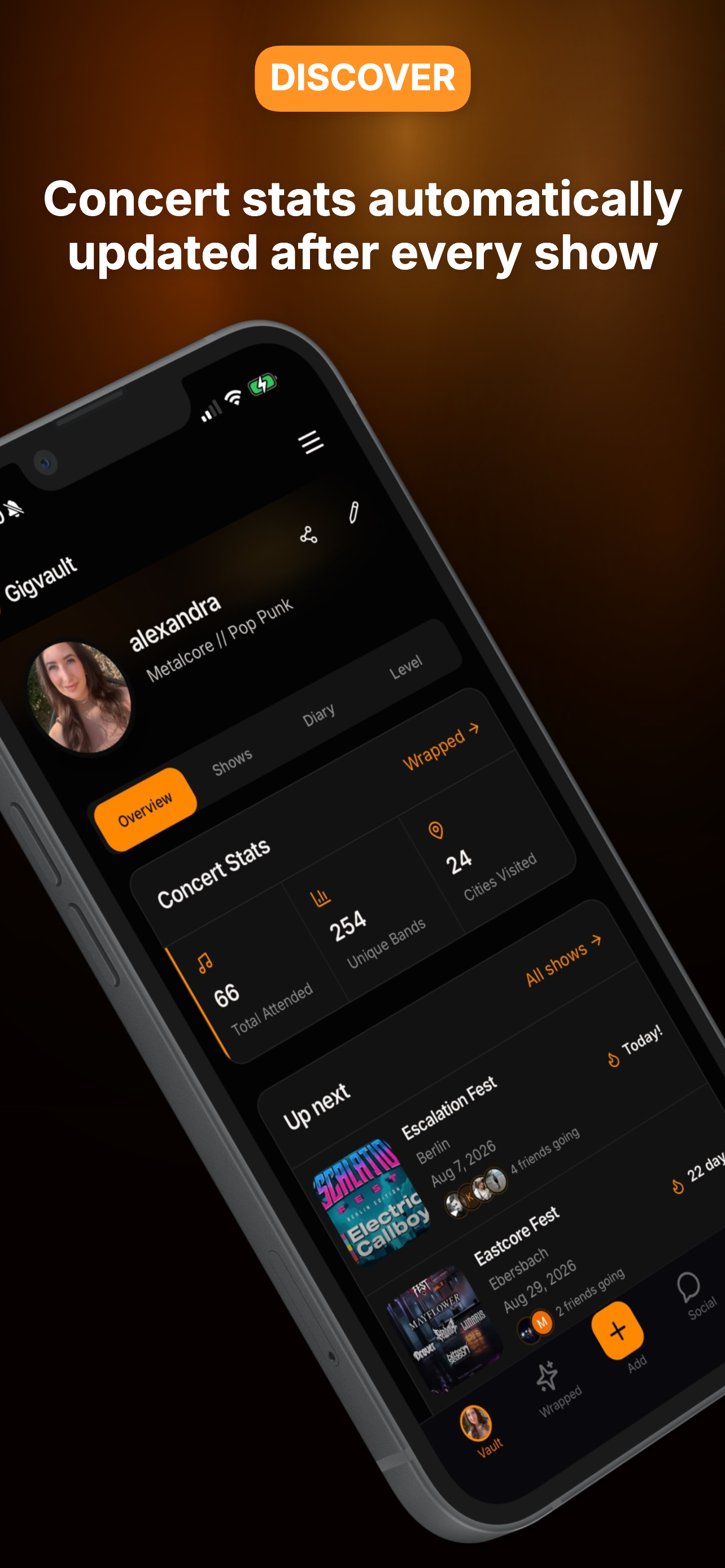 Gigvault: Concert Tracker screenshot 2