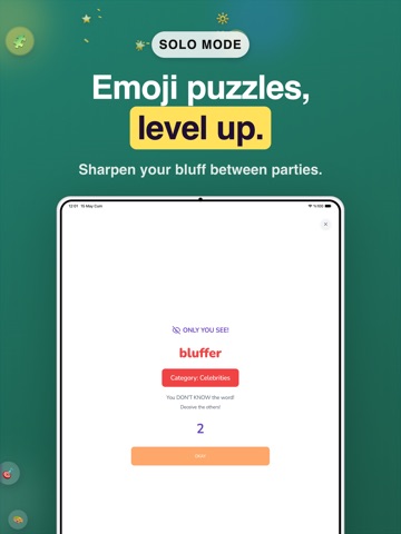 Bluffin: Party Word Game iPad screenshot