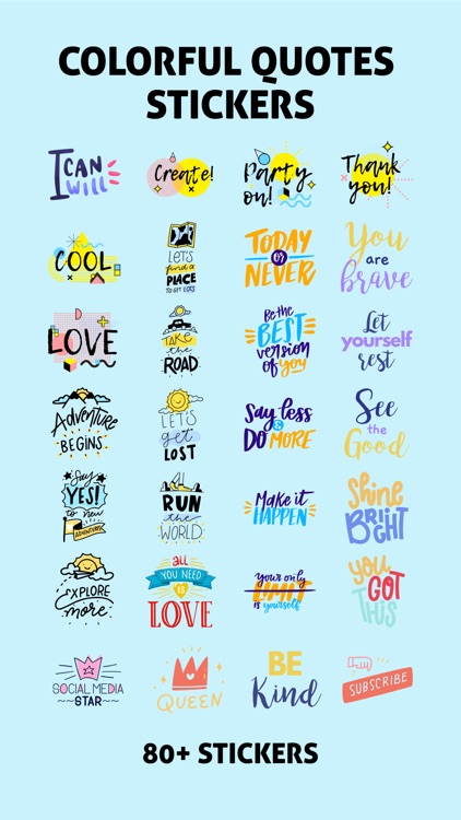 Colorful Quotes Stickers