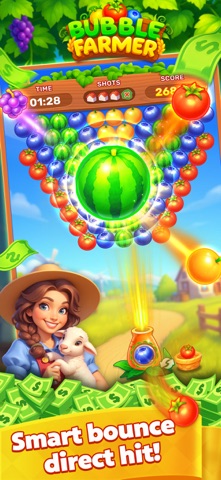 Bubble Farmer: Win Real Cash iPhone screenshot