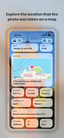 Metadata iPhone screenshot