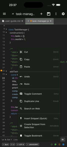 QuickEditor - Text & Code Screenshot 7 of 10