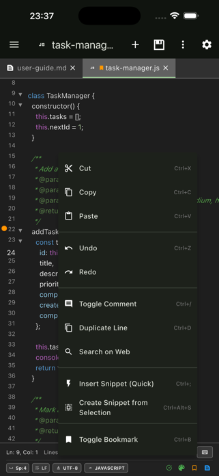 QuickEditor - Text & Code Screenshot 7 of 10