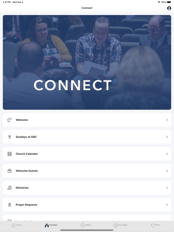 Grace Bible Church Bakersfield iPad screenshot 2 - Lifestyle app