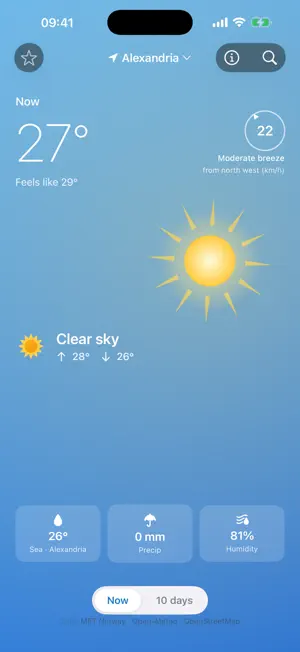 AquaMeteo screenshot 1
