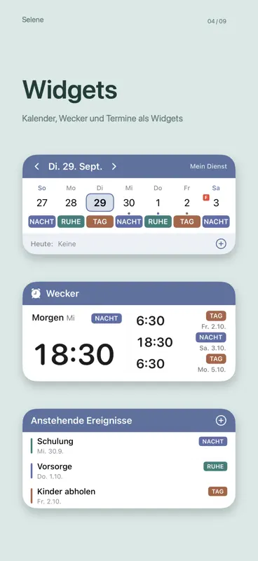 Selene: Dienstplan screenshot 4 of 9