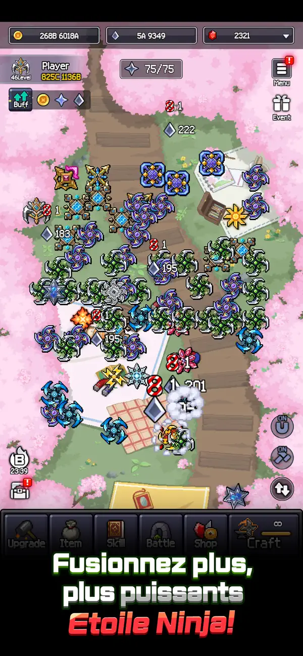Screenshot #3 pour Fusion d'étoiles de ninja