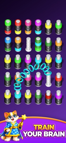 Slinky Sort 3D iPhone screenshot