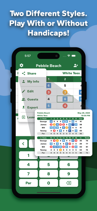 Golf Sync - Digital Scorecard Screenshot 2 of 3