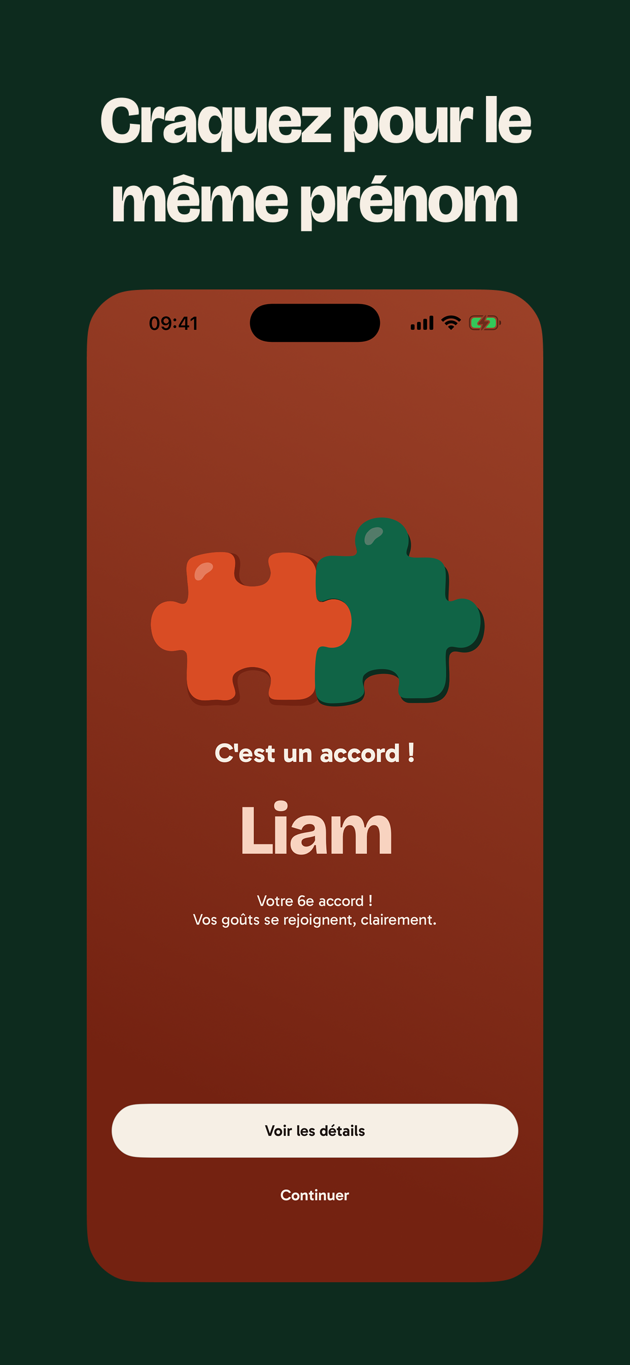 MatchaName : prénoms à deux screenshot 3