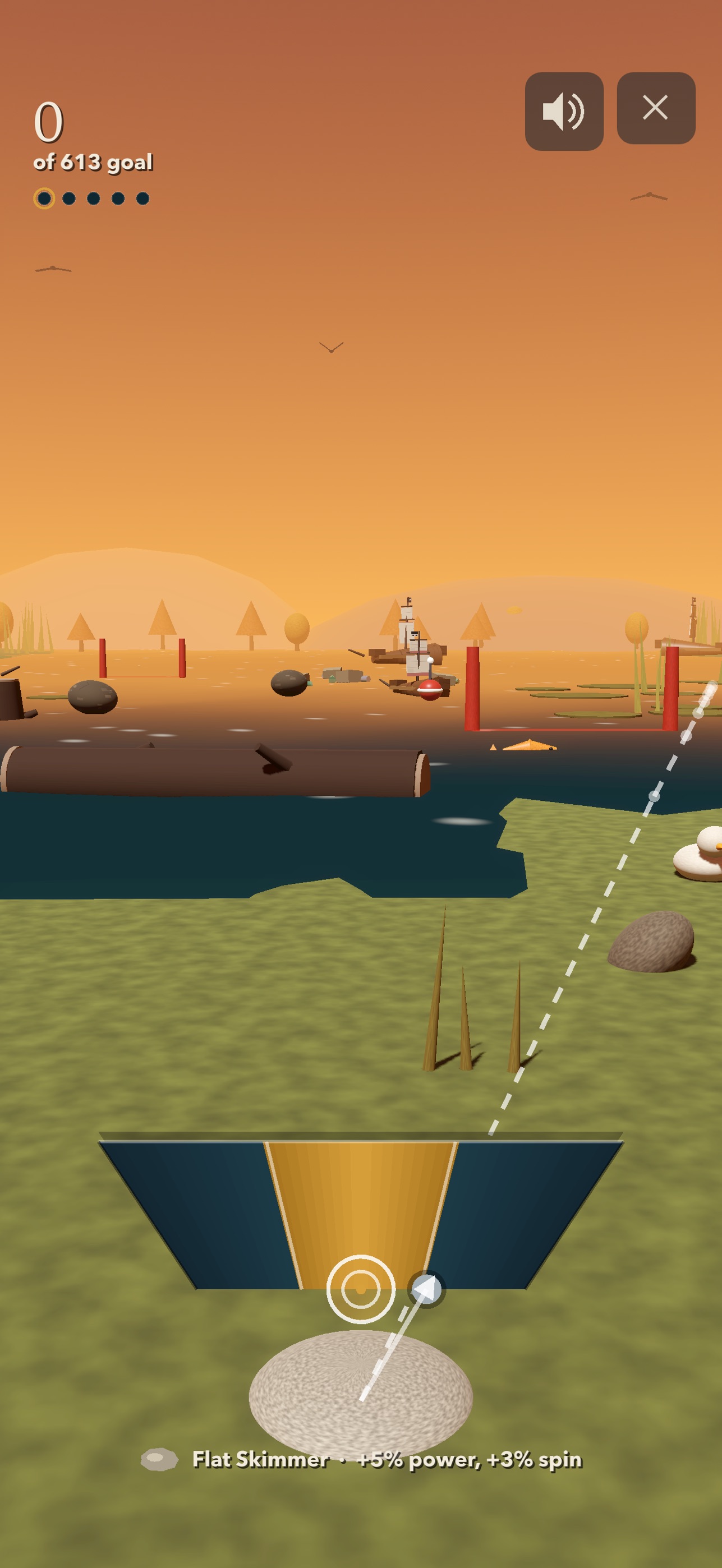 Screenshot 1 of Duck Drake: Rock Skipper