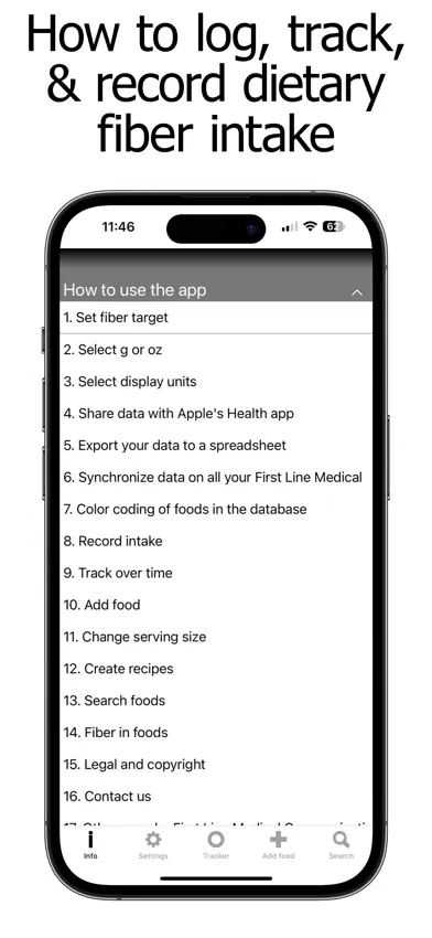 Fiber Counter and Tracker screenshot 1