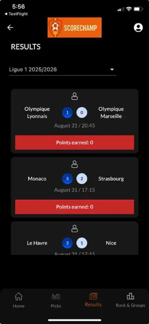 ScoresChamp screenshot 3