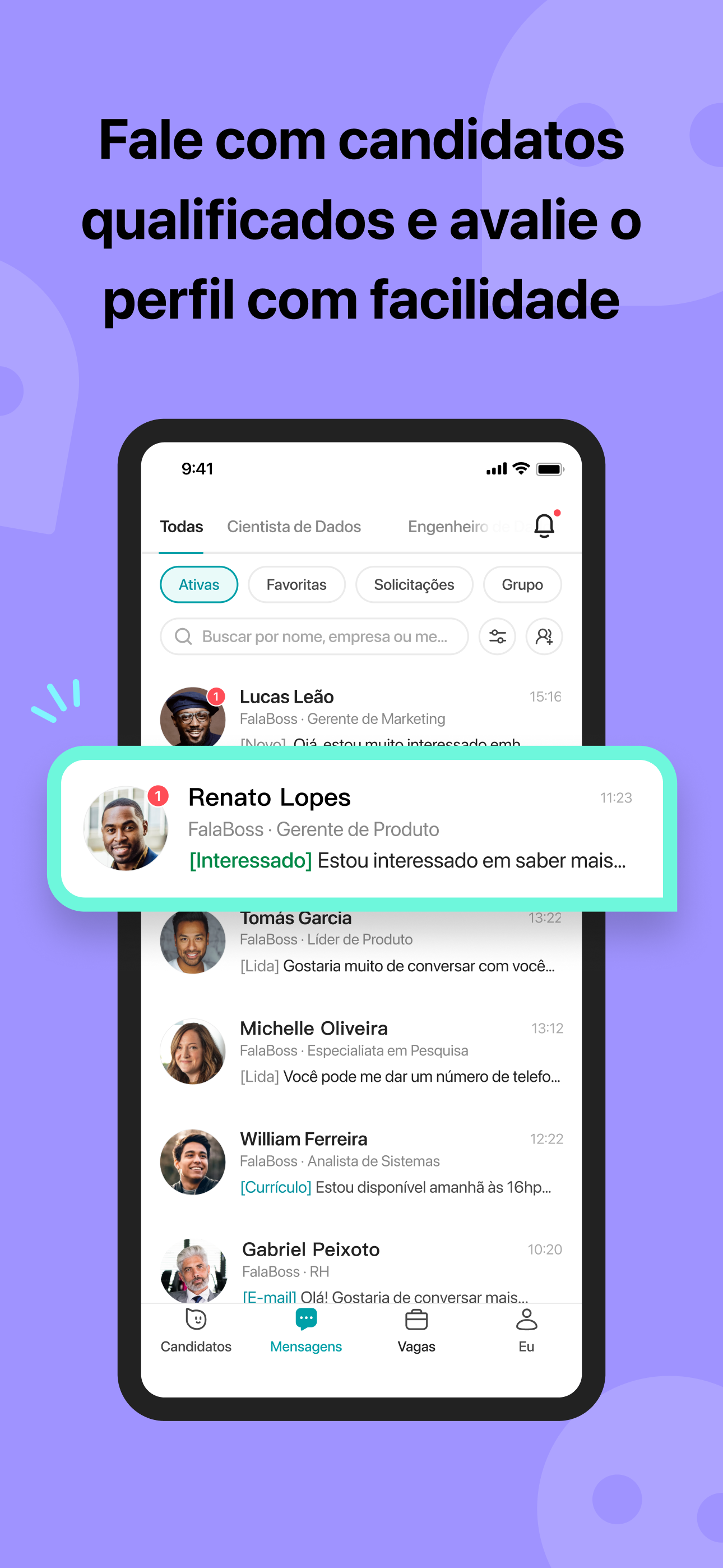 FalaBoss: Vagas por Chat