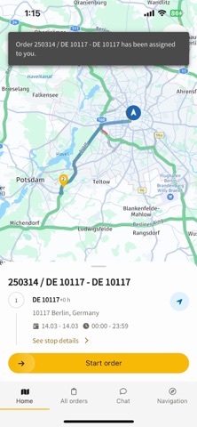 IMPARGO DriverApp Screenshot 1 of 6