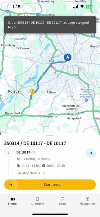IMPARGO DriverApp Screenshot 1 of 6