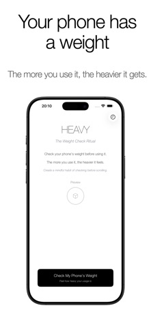 Heavy: Screen Time by Weight screenshot