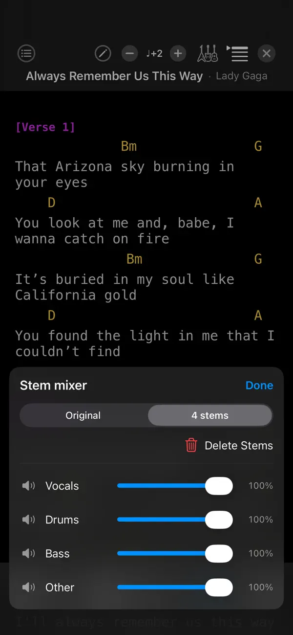 Screenshot #1 pour Gig Songbook