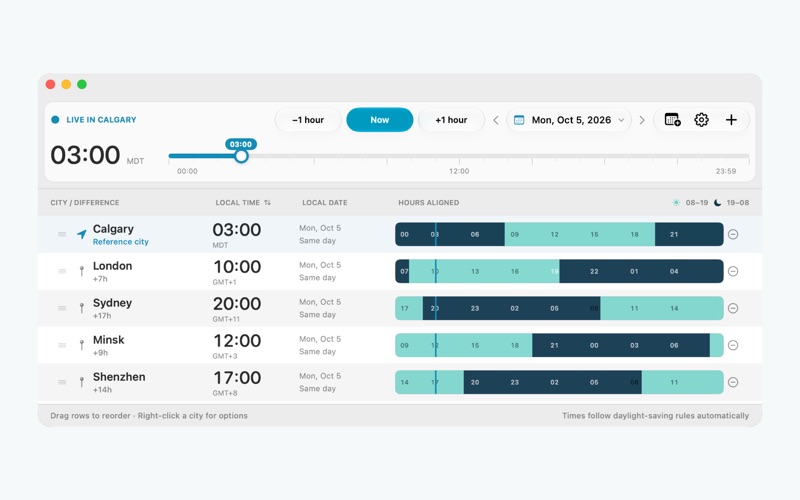 TimeLine Zones screenshot 1