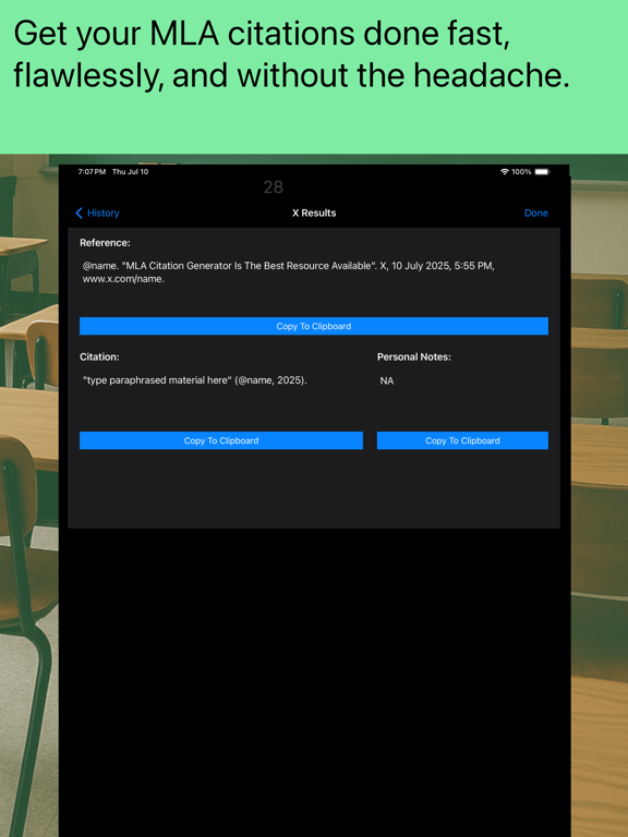 Screenshot #6 pour MLA Citation Generator