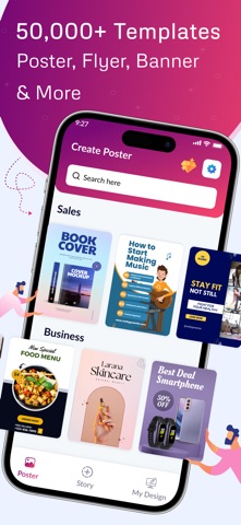 Ad Free Poster Maker App screenshot