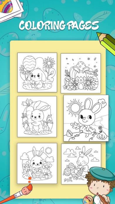 Easter Egg Coloring Book Game Screenshot