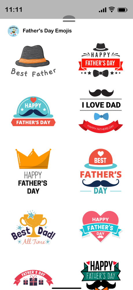 Father's Day Emojis screenshot 3