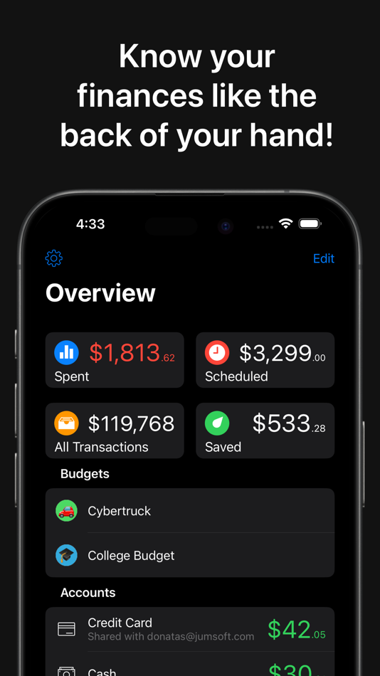 #1. Money: Personal Finance App (macOS) By: Jumsoft
