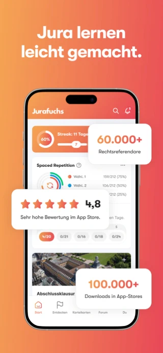Jurafuchs - Dein Jura-Tutor App Store search result