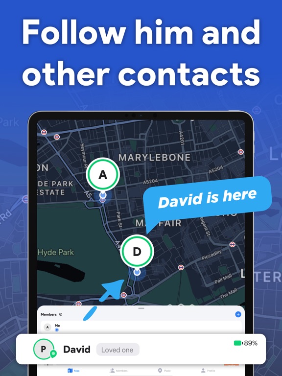 Cell Track: GPS Phone Tracker iPad screenshot 2 - Reference app