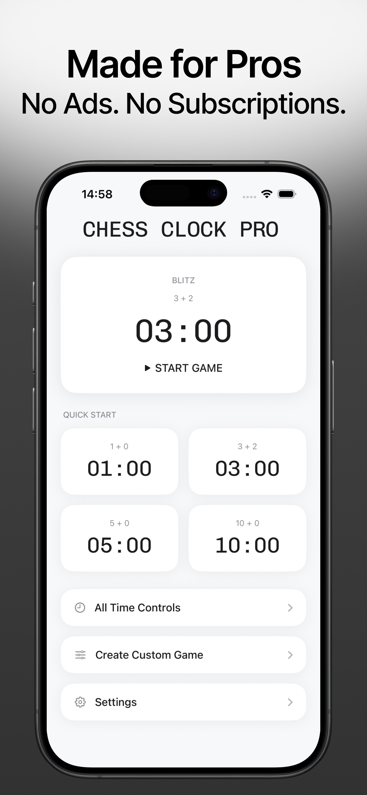 Chess Clock Pro - Game Timer