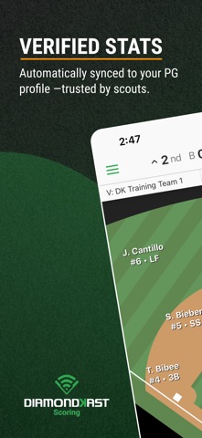 DiamondKast Scoring App Screenshot 1 of 4