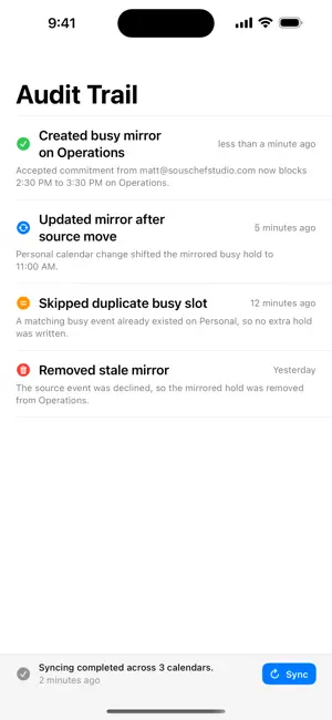 Calendar Busy Sync screenshot 4