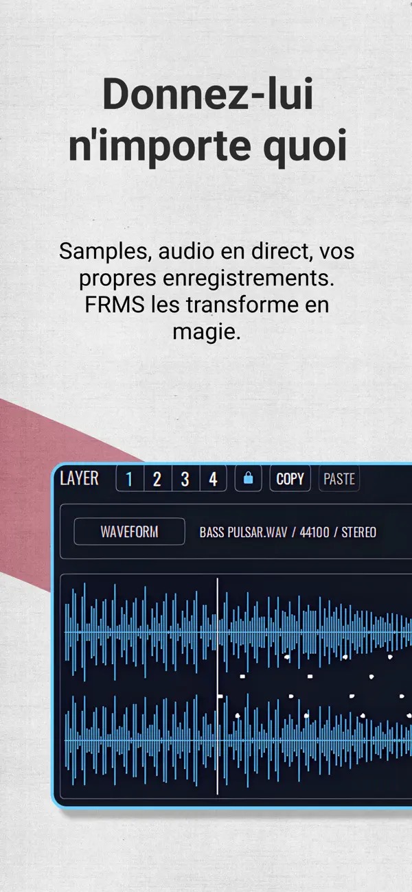 Screenshot #3 pour FRMS - Granular Synthesizer