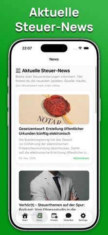 ELSTER + Steuererklärung screenshot