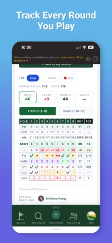 JoinMyRound iPhone screenshot