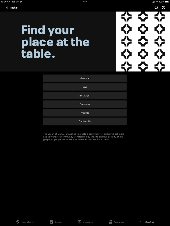 MSTAR Church iPad screenshot 5 - Lifestyle app
