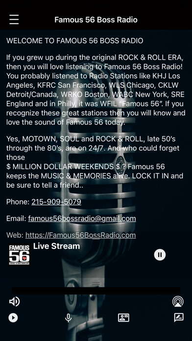 Famous 56 Boss Radio Screenshot