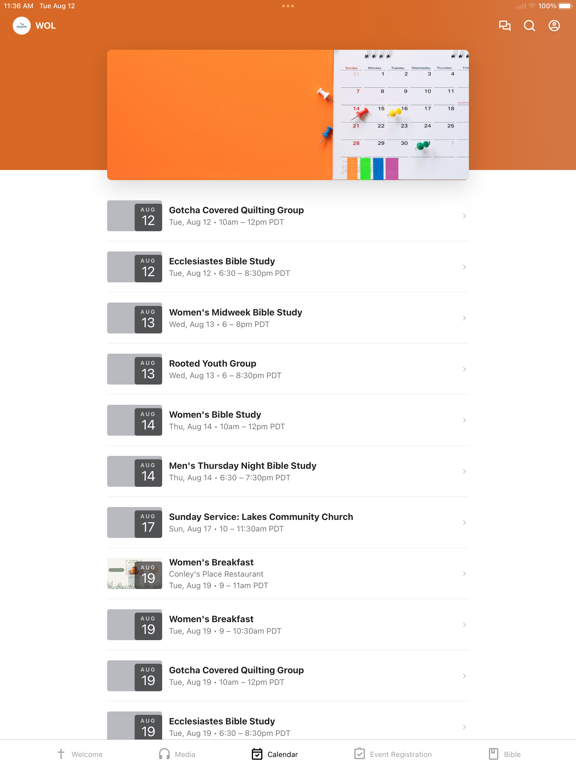 The Word of Life Church App iPad screenshot 3 - Education app