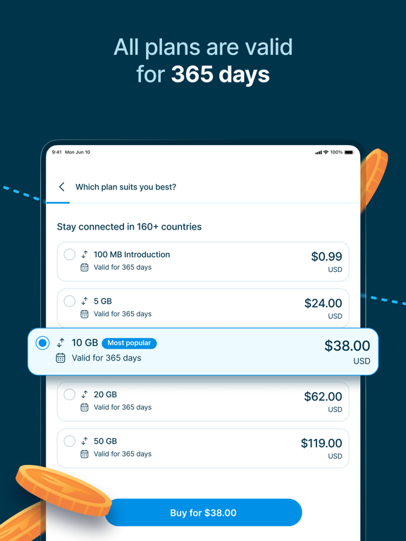 StaffTraveler eSIM iPad screenshot 3 - Travel app