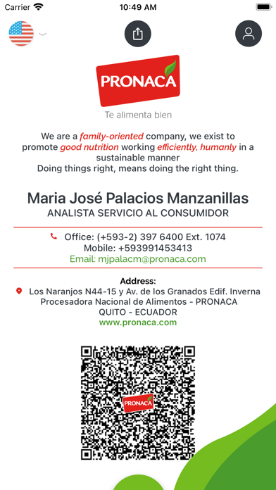 Pronaca Tarjeta Digital Screenshot