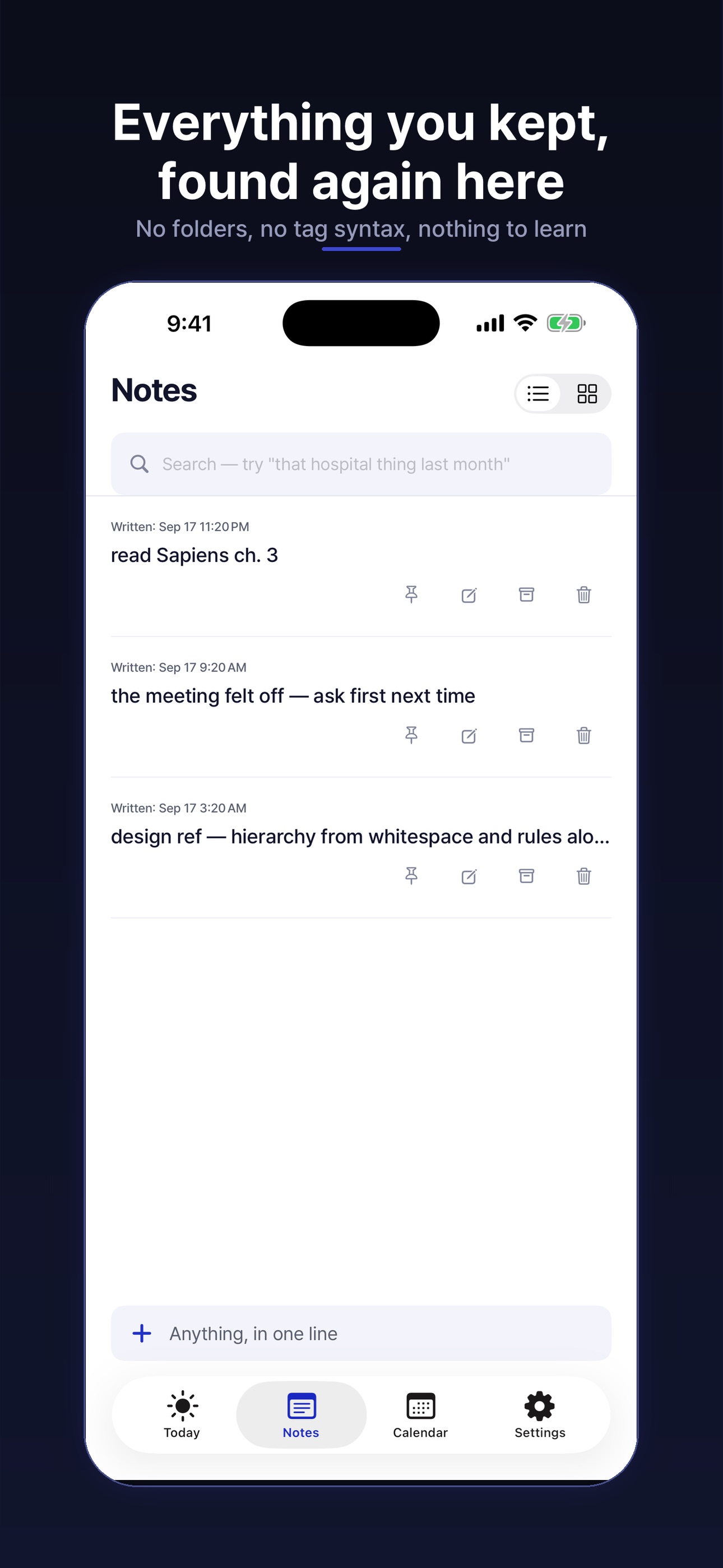Screenshot 3 of One Line: Notes That Sort