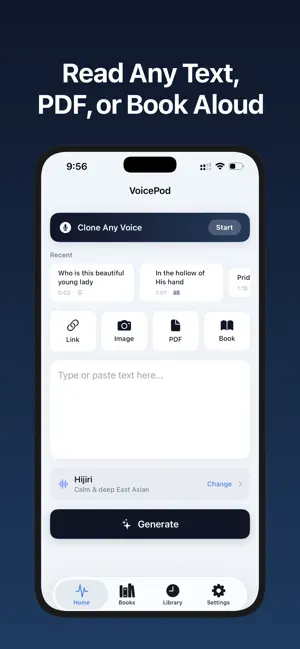 VoicePod - Voice Clone TTS screenshot 1
