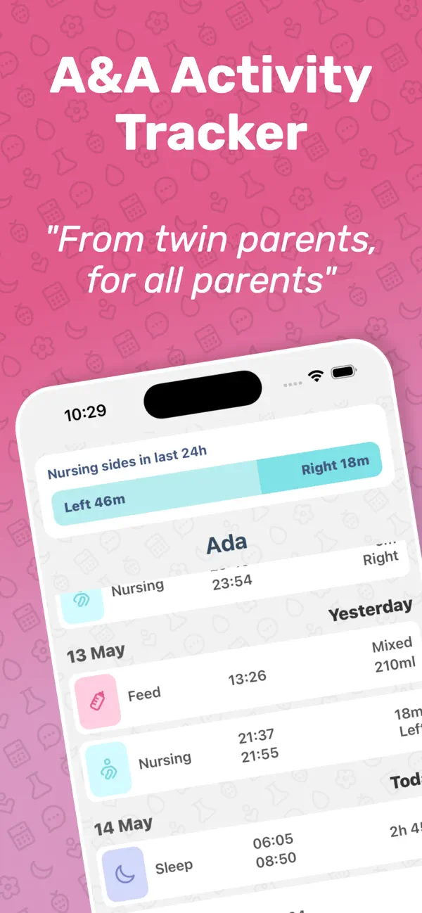 Screenshot #1 pour A&A Baby Tracker