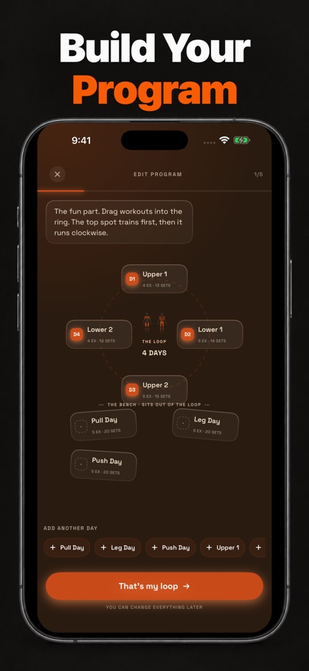 Lifto: Gym Workout Tracker Log screenshot 1