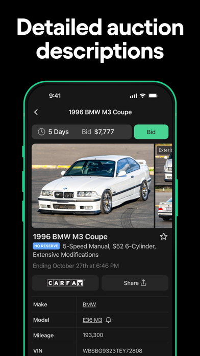 Cars & Bids Auctions iPhone screenshot 4 - Shopping app