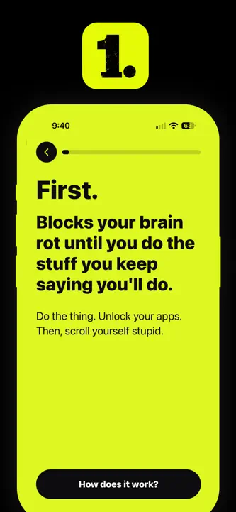 First: Brain Rot Blocker screenshot 1